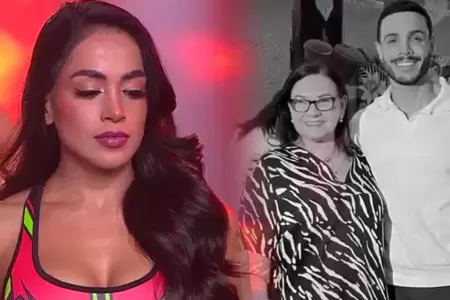 Onelia Molina se despide de la mam� de Mario Irivarren.