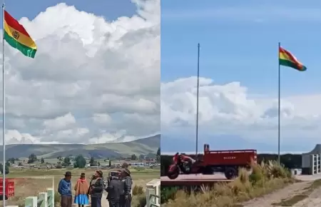 Desconocidos izaron bandera de Bolivia en territorio peruano