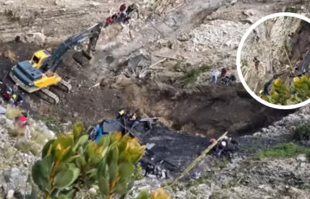 Derrumbe de mina dej� tres personas atrapadas en La Libertad