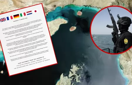 Jap�n y pa�ses europeos a favor de liberar estrecho de Ormuz