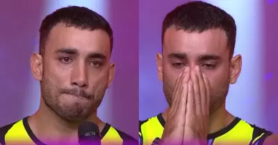 Said Palao llora al hacerle una promesa a Alejandra Baigorria tras el ampay