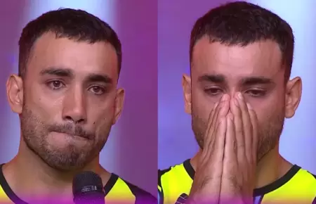 Said Palao llora al hacerle una promesa a Alejandra Baigorria tras el ampay