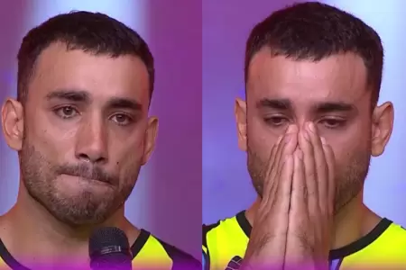 Said Palao llora al hacerle una promesa a Alejandra Baigorria tras el ampay