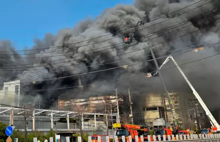 Incendio en Corea del Sur.