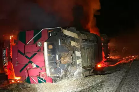 Accidente ferroviario dej� varios heridos.