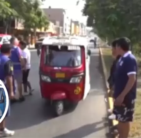 Mototaxistas del R�mac realizan paro por alza en precio de GLP