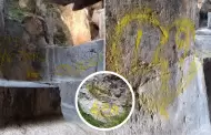 Desconocidos atentaron contra patrimonio en Cusco: realizaron grafitis con aerosol en Huaca Cheqtaqaqa