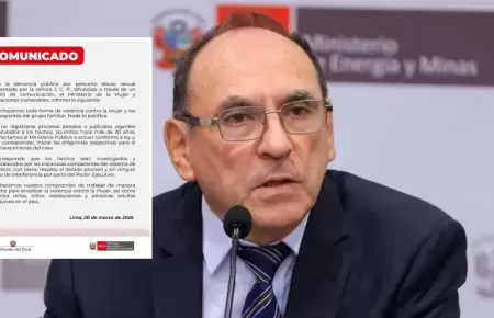 MIMP se pronuncia por denuncia contra �ngelo Alfaro