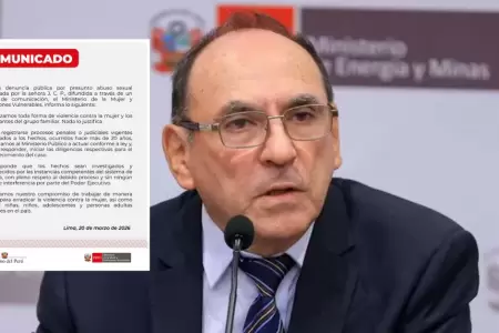 MIMP se pronuncia por denuncia contra �ngelo Alfaro