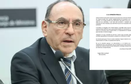 Ministro �ngelo Alfaro emite comunicado por denuncia en su contra