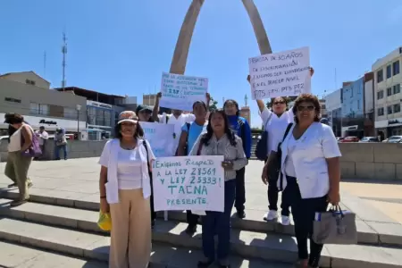 T�cnicos en enfermer�a protestan por nivelaci�n salarial