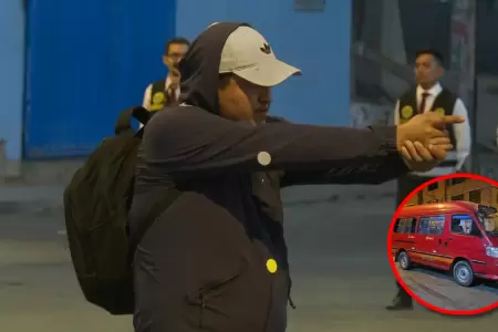 La polic�a iba registrando cada detalle.