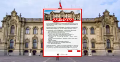 Comunicado oficial del Gobierno.