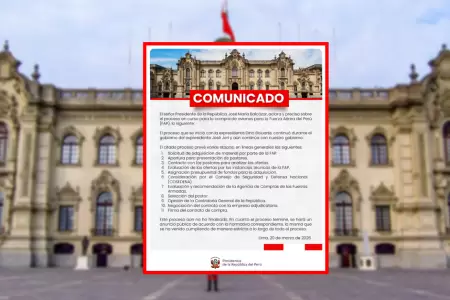 Comunicado oficial del Gobierno.