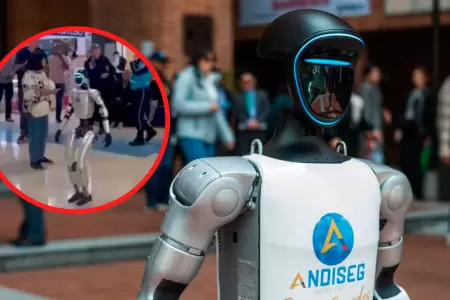 Robots humanoides con IA patrullan las calles.
