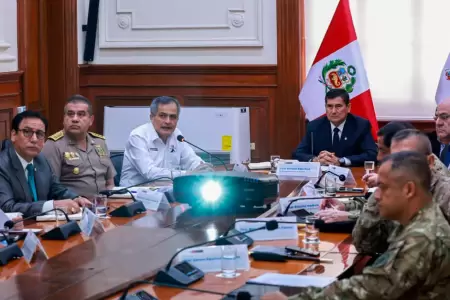 Jefe del Gabinete lidera reuni�n para lucha contra la criminalidad.