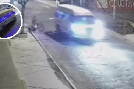 Combi atropella a menor en bicicleta en Cayma