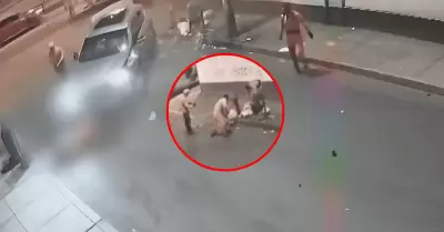 Camioneta atropell� a tres trabajadores de limpieza de la Municipalidad de Lima