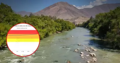 R�o Huallaga se ubica en umbral rojo