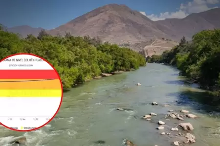 R�o Huallaga se ubica en umbral rojo