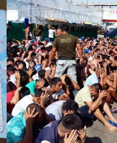 Megaoperativo en penal de Piura: Hallan anotaciones de n�meros telef�nicos, arma