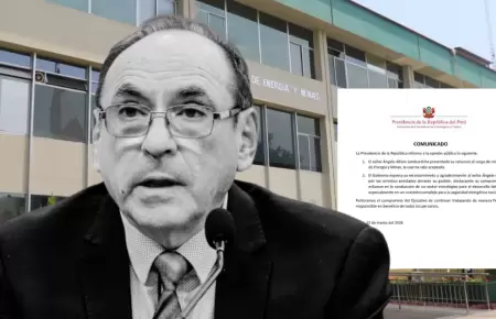 Ministro �ngelo Alfaro Lombardi renuncia a la cartera de Energ�a y Minas tras de