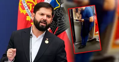 El exmandatario chileno fue visto por usuarios que compartieron r�pidamente las