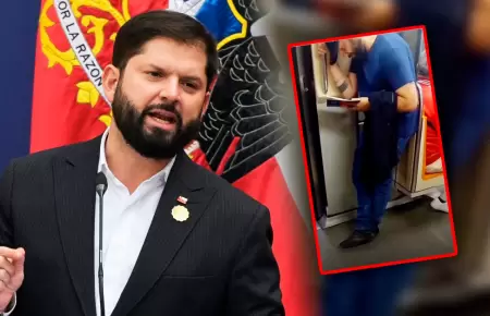 El exmandatario chileno fue visto por usuarios que compartieron r�pidamente las