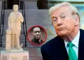 Donald Trump reaviva pol�mica al reinstalar estatua de Crist�bal Col�n frente a oficinas de la Casa Blanca
