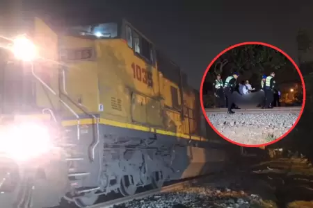 Hombre muere arrollado por presuntamente dormir en las v�as del tren