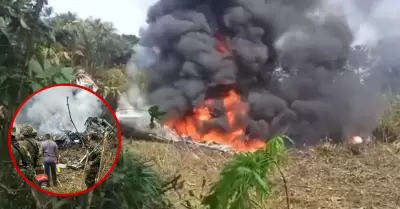 Accidente a�reo deja al menos 80 heridos y 8 fallecidos