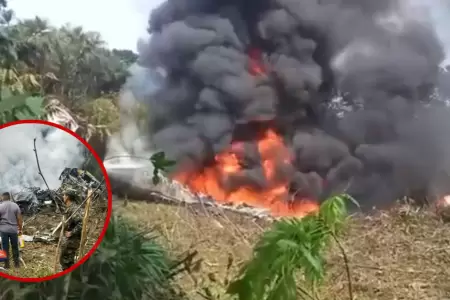 Accidente a�reo deja al menos 80 heridos y 8 fallecidos