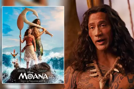 El actor se pone en la piel de Maui, personaje que le da una imagen poco vista.