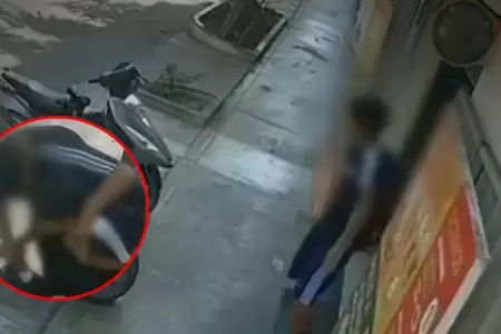 Escolar es asaltado mientras com�a salchipapa en Los Olivos