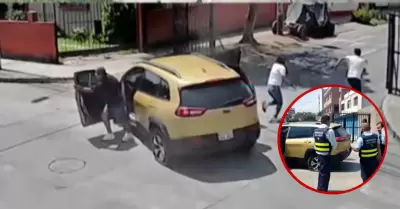 Tres criminales fueron perseguidos desde San Isidro hasta Ate