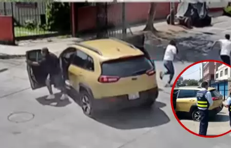 Tres criminales fueron perseguidos desde San Isidro hasta Ate