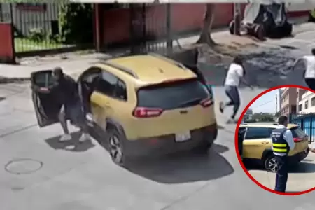 Tres criminales fueron perseguidos desde San Isidro hasta Ate