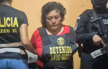 Cae pareja de l�der de organizaci�n criminal dedicada a la extorsi�n en Carabayl