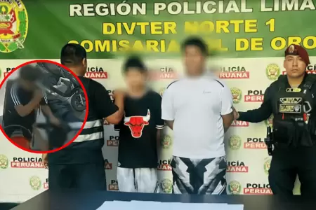 PNP captur� a menores que asaltaron a escolar en Los Olivos