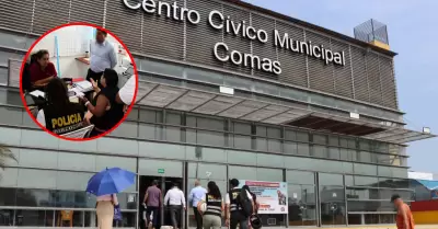 Fiscal�a interviene sede de la Municipalidad Distrital de Comas como parte de in