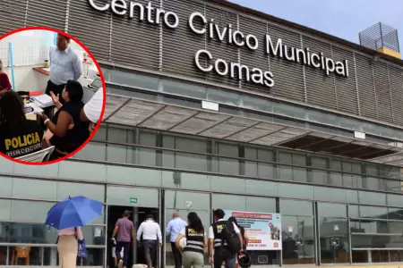 Fiscal�a interviene sede de la Municipalidad Distrital de Comas como parte de in