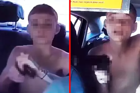 Menores fingieron ser pasajeros y robaron celular de conductor bajo amenaza.