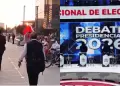 Debate 2026: Cae la presencia de simpatizantes de candidatos en la antesala de segunda fecha