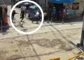 Sujetos atacan a balazos a tres varones cerca a comisar�a en SMP: Ataque qued� registrado en VIDEO