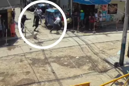 Sujetos atacan a balazos a tres varones cerca a comisar�a en SMP