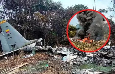 Tres d�as de duelo por tragedia a�rea en Colombia.