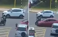 Nuevo accidente en la V�a Expresa Sur: Motociclista y camioneta colisionan en intersecci�n