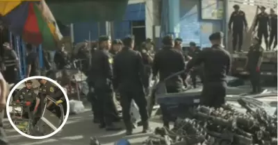 PNP incaut� autopartes en mercado 'La 50' en Independencia