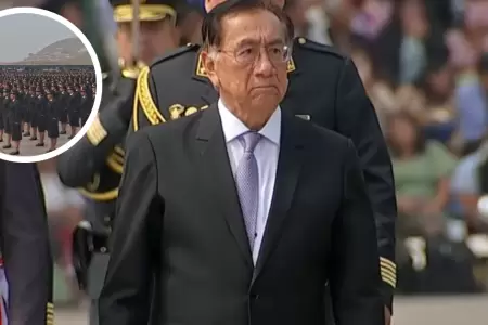 Presidente participa en graduaci�n de estudiantes de la PNP