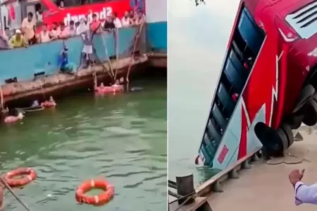 Autob�s cae a un r�o en Bangladesh.